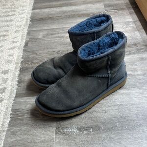 UGG Navy Blue Ankle Boots with Navy Lining